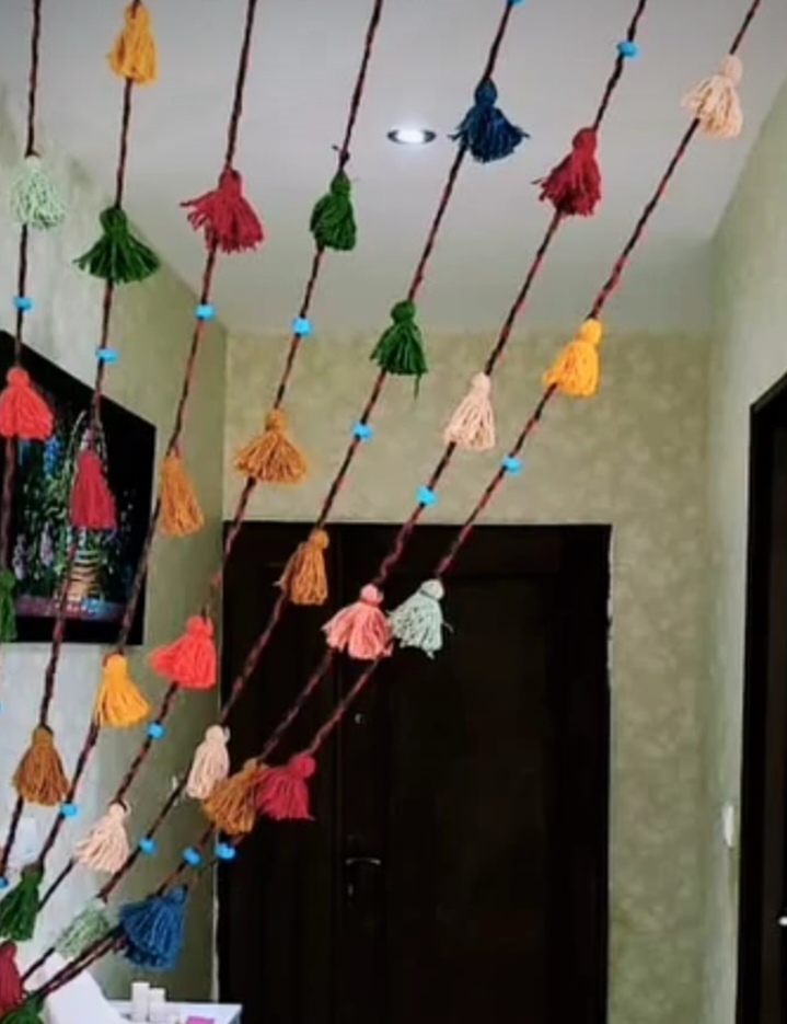 پرده گلیمی و ریسه ای خاطرات