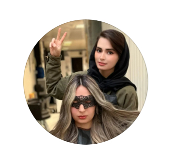 آموزش و رنگ مو آتنا جوادی