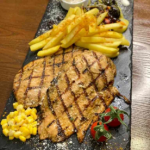 استیک شنیسل مرغ گریل